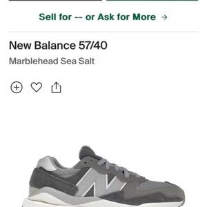 Women's New Balance Marblehead Sea Salt 57/40's